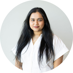 Uma Chowdhury Uma Chowdhury, Claims Team Lead, at BerkleyNet smiling, as they share about their positive experience having a career in workers compensation insurance.